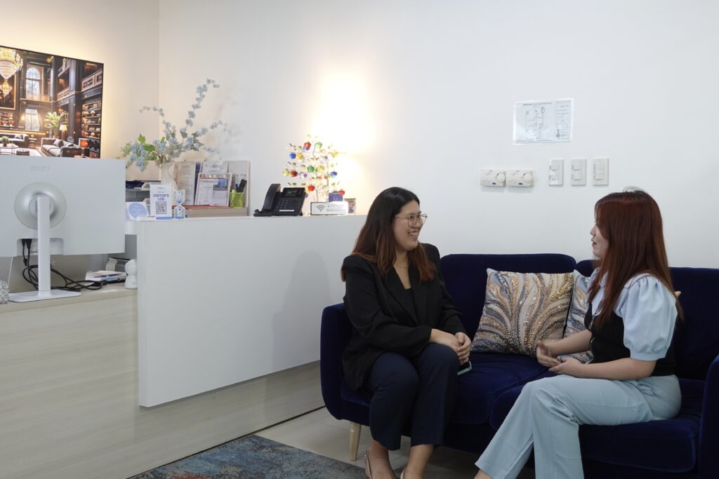 Jemima Santos with her coworker at Yspaces BGC